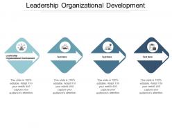 Leadership organizational development ppt powerpoint presentation ideas files cpb