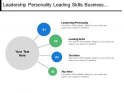 Leadership personality leading skills business marketing ideas cpb