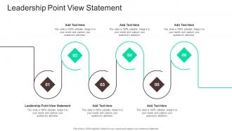 Leadership Point View Statement In Powerpoint And Google Slides Cpb