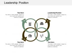 Leadership position ppt powerpoint presentation infographic template smartart cpb