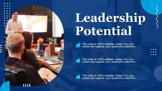 Leadership Potential Ppt Powerpoint Presentation Infographics Slide