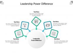 Leadership power difference ppt powerpoint presentation summary format cpb
