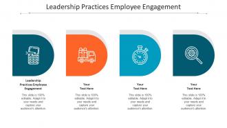 Leadership Practices Employee Engagement Ppt Powerpoint Presentation Backgrounds Cpb