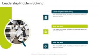 Leadership Problem Solving In Powerpoint And Google Slides Cpb