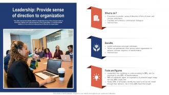 Leadership Provide Sense Of Direction To Organization Strategic Change Management For Business CM SS V