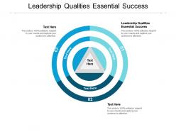 Leadership qualities essential success ppt powerpoint presentation gallery cpb