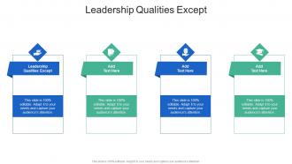 Leadership Qualities Except In Powerpoint And Google Slides Cpb
