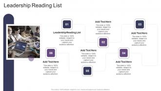 Leadership Reading List In Powerpoint And Google Slides Cpb