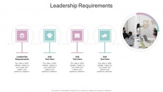 Leadership Requirements In Powerpoint And Google Slides Cpb