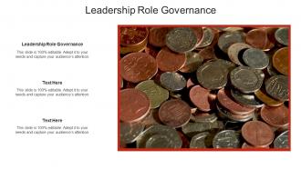 Leadership role governance ppt powerpoint presentation slides icon cpb