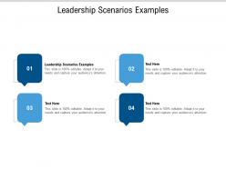 Leadership scenarios examples ppt powerpoint presentation styles examples cpb
