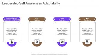 Leadership Self Awareness Adaptability In Powerpoint And Google Slides Cpb