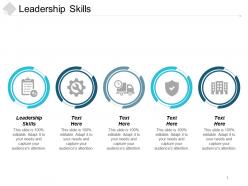 Leadership skills ppt powerpoint presentation icon background designs cpb