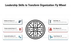 Leadership skills to transform organization fly wheel