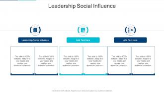 Leadership Social Influence In Powerpoint And Google Slides Cpb
