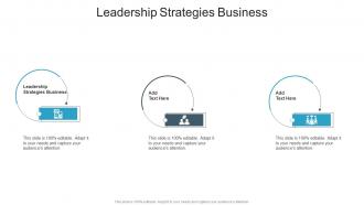 Leadership Strategies Business In Powerpoint And Google Slides Cpb