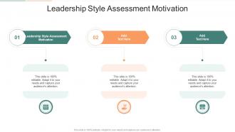 Leadership Style Assessment Motivation In Powerpoint And Google Slides Cpb