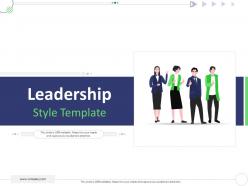 Leadership Style Template Mckinsey 7s Strategic Framework Project Management Ppt Pictures