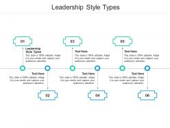 Leadership style types ppt powerpoint presentation picture cpb