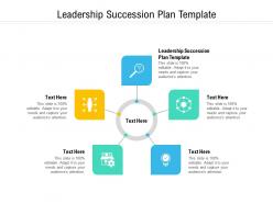 Leadership succession plan template ppt powerpoint presentation outline clipart images cpb