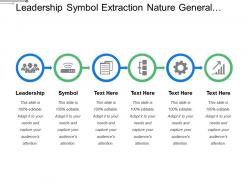 Leadership symbol extraction nature general waste unnecessary material