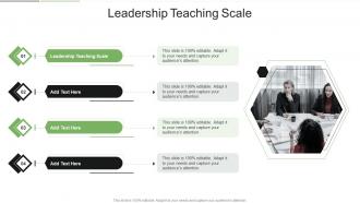 Leadership Teaching Scale In Powerpoint And Google Slides Cpb