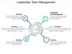 Leadership team management ppt powerpoint presentation infographics visuals cpb