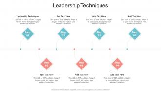 Leadership Techniques In Powerpoint And Google Slides Cpb