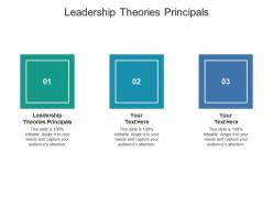 Leadership theories principals ppt powerpoint presentation file demonstration cpb