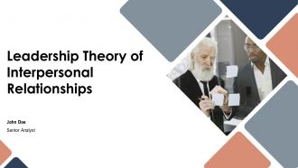 Leadership Theory Of Interpersonal Relationships PPT PowerPoint ST AI