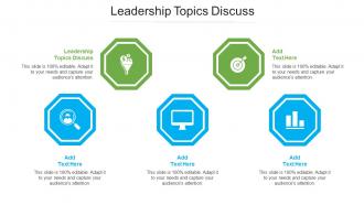 Leadership Topics Discuss Ppt Powerpoint Presentation Show Slideshow Cpb