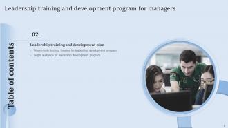 Leadership Training and Development Program for Managers powerpoint presentation slides Downloadable Idea