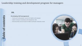 Leadership Training and Development Program for Managers powerpoint presentation slides Informative Idea