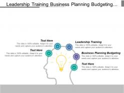 Leadership training business planning budgeting customer relationship strategies