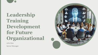 Leadership Training Development For Future Organizational PPT Graphics AT
