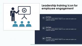 Leadership Training Icon For Employee Engagement