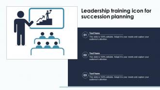 Leadership Training Icon For Succession Planning