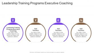 Leadership Training Programs Executive Coaching In Powerpoint And Google Slides Cpb