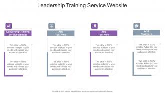 Leadership training service website in powerpoint and google slides cpb