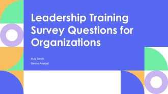 Leadership Training Survey Questions For Organizations PPT Information AT