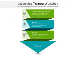Leadership training workshop ppt powerpoint presentation layouts shapes cpb