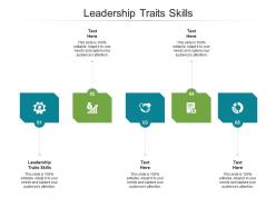 Leadership traits skills ppt powerpoint presentation pictures examples cpb