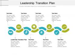 Leadership transition plan ppt powerpoint presentation styles visuals cpb