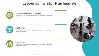 Leadership Transition Plan Template In Powerpoint And Google Slides Cpb