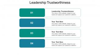Leadership trustworthiness ppt powerpoint presentation icon guide cpb