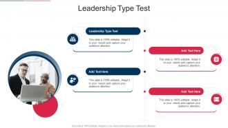 Leadership Type Test In Powerpoint And Google Slides Cpb