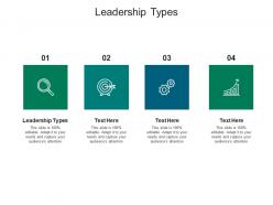 Leadership types ppt powerpoint presentation file pictures cpb