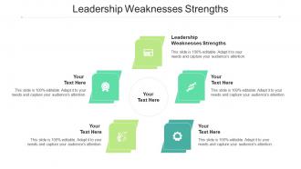 Leadership weaknesses strengths ppt powerpoint presentation model example cpb