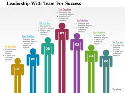 Leadership With Team For Success Flat Powerpoint Design