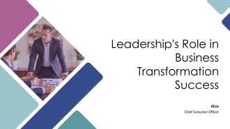 Leaderships Role In Business Transformation Success PPT Slides AT